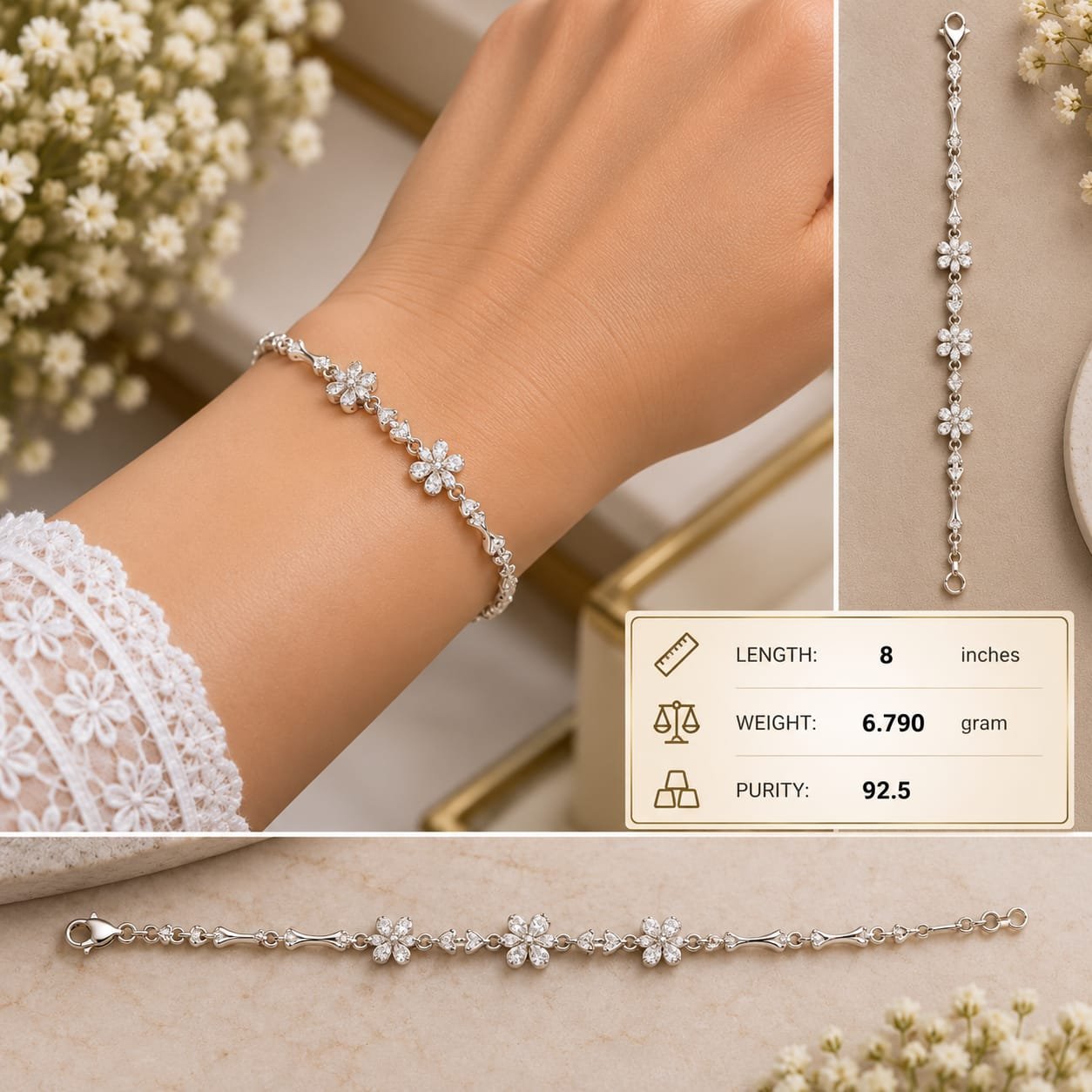 Ladies Silver Bracelet 001