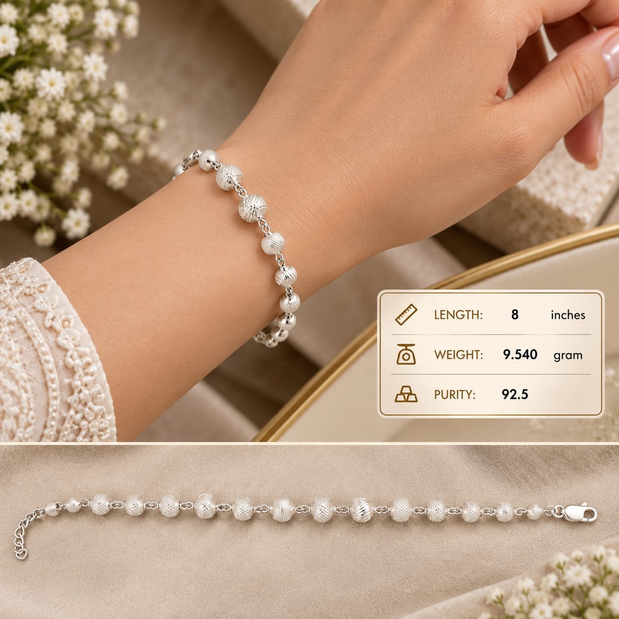 Ladies Silver Bracelet 002