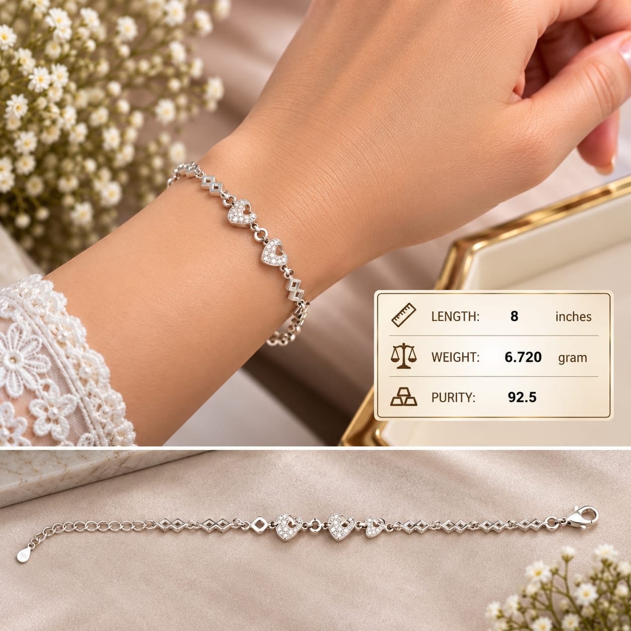 Ladies Silver Bracelet 003