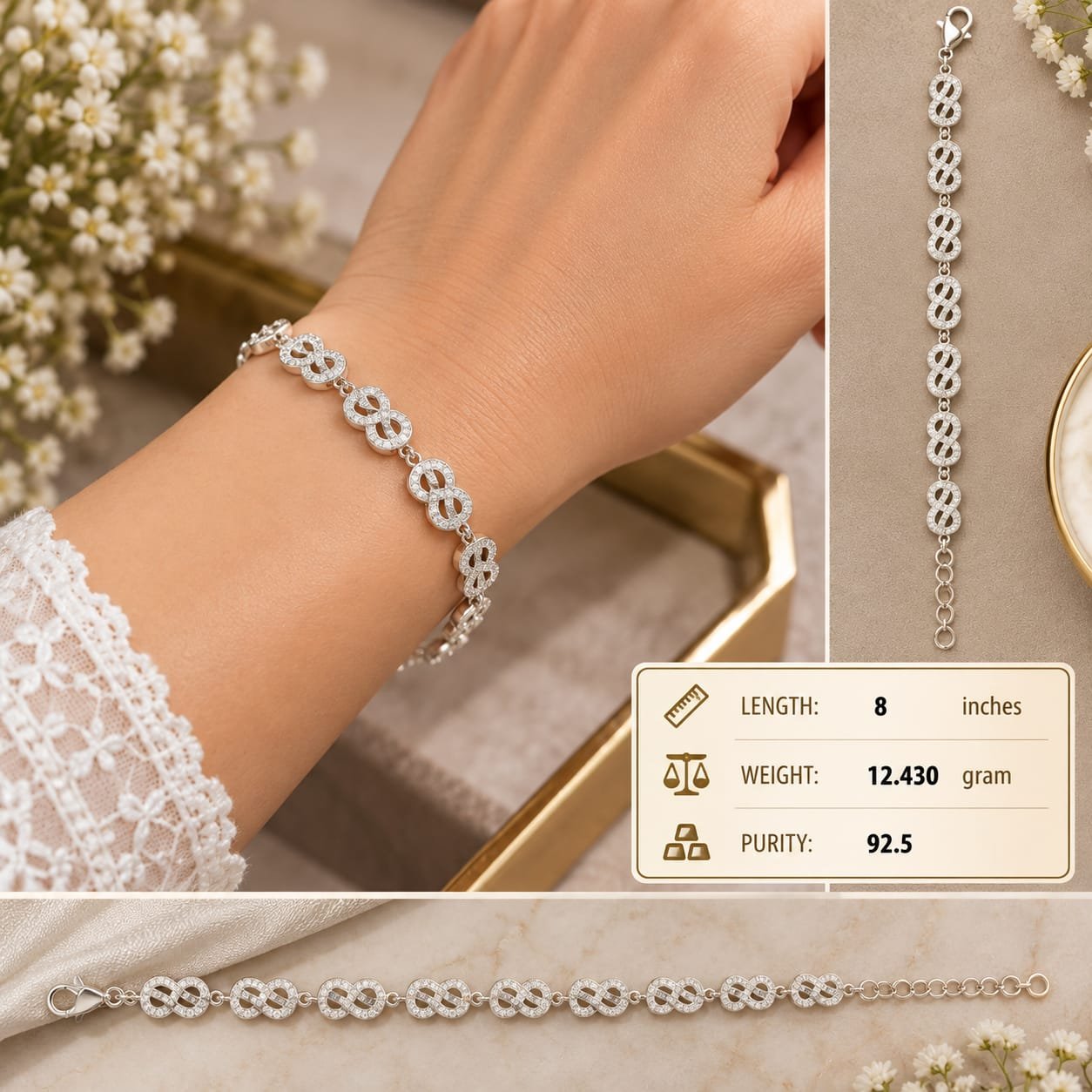 Ladies Silver Bracelet 004