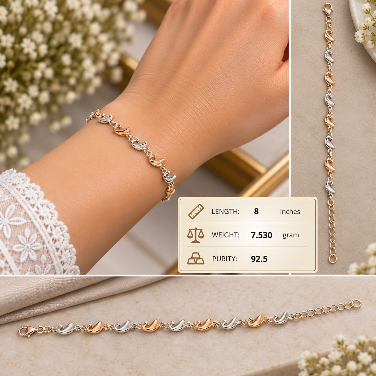 Ladies Silver Bracelet 009