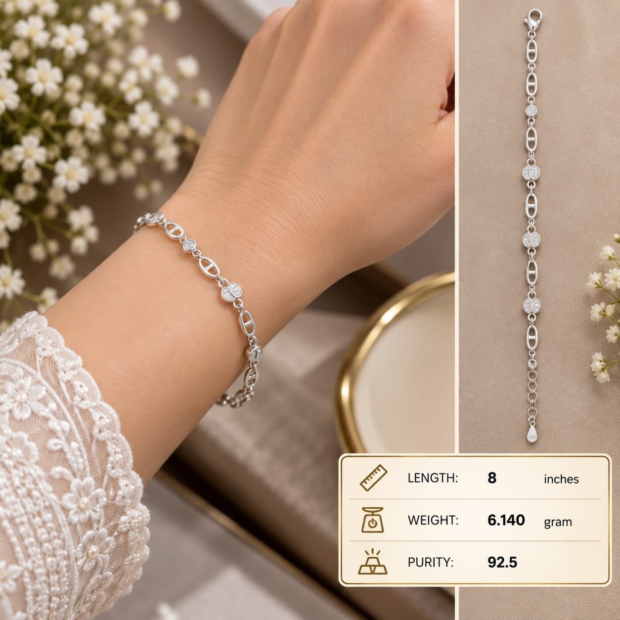 Ladies Silver Bracelet 010