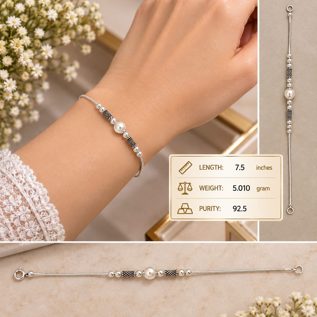 Ladies Silver Bracelet 011