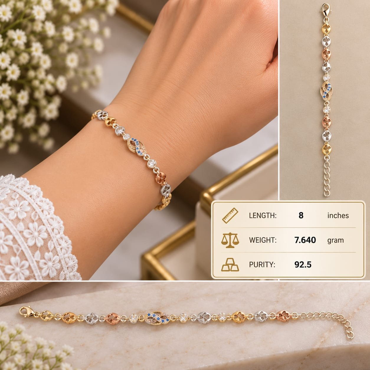 Ladies Silver Bracelet 013