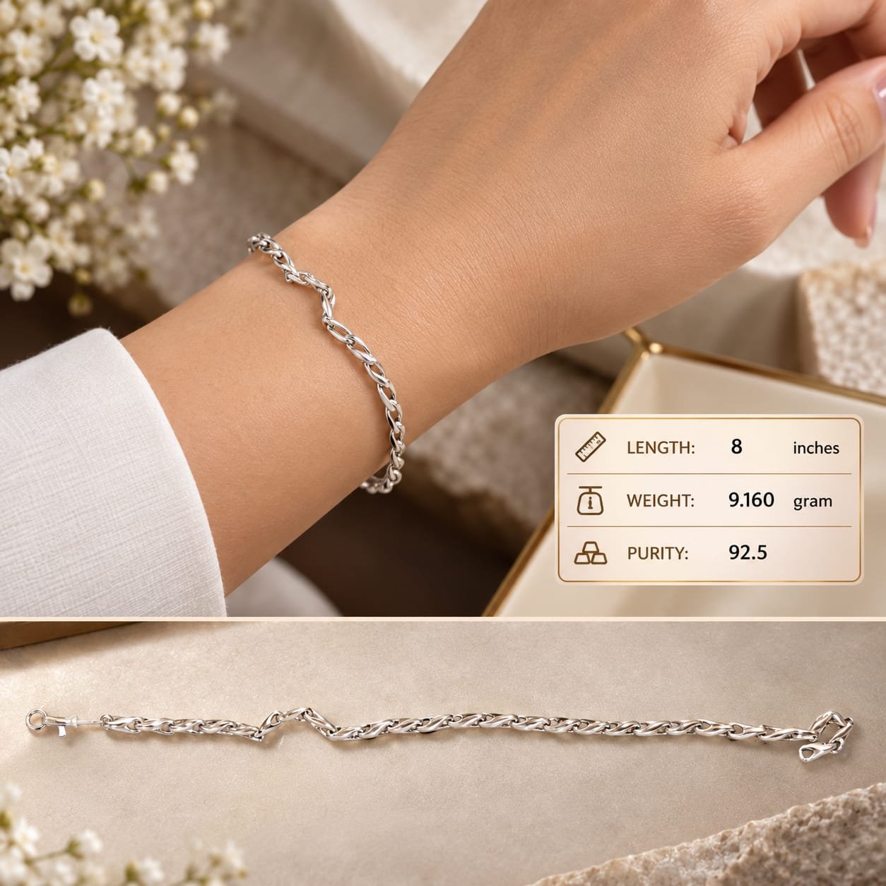 Ladies Silver Bracelet 016