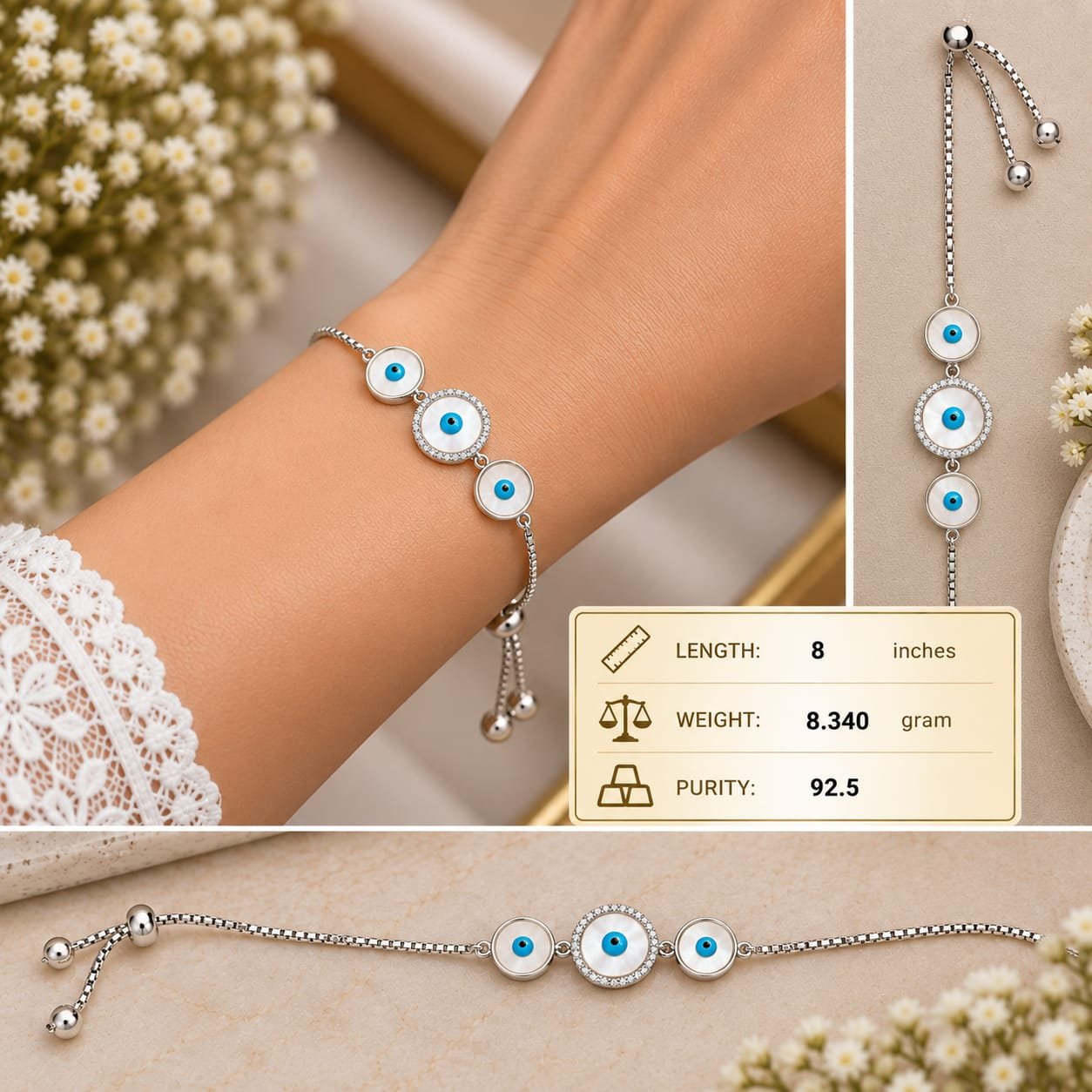 Ladies Silver Bracelet 017