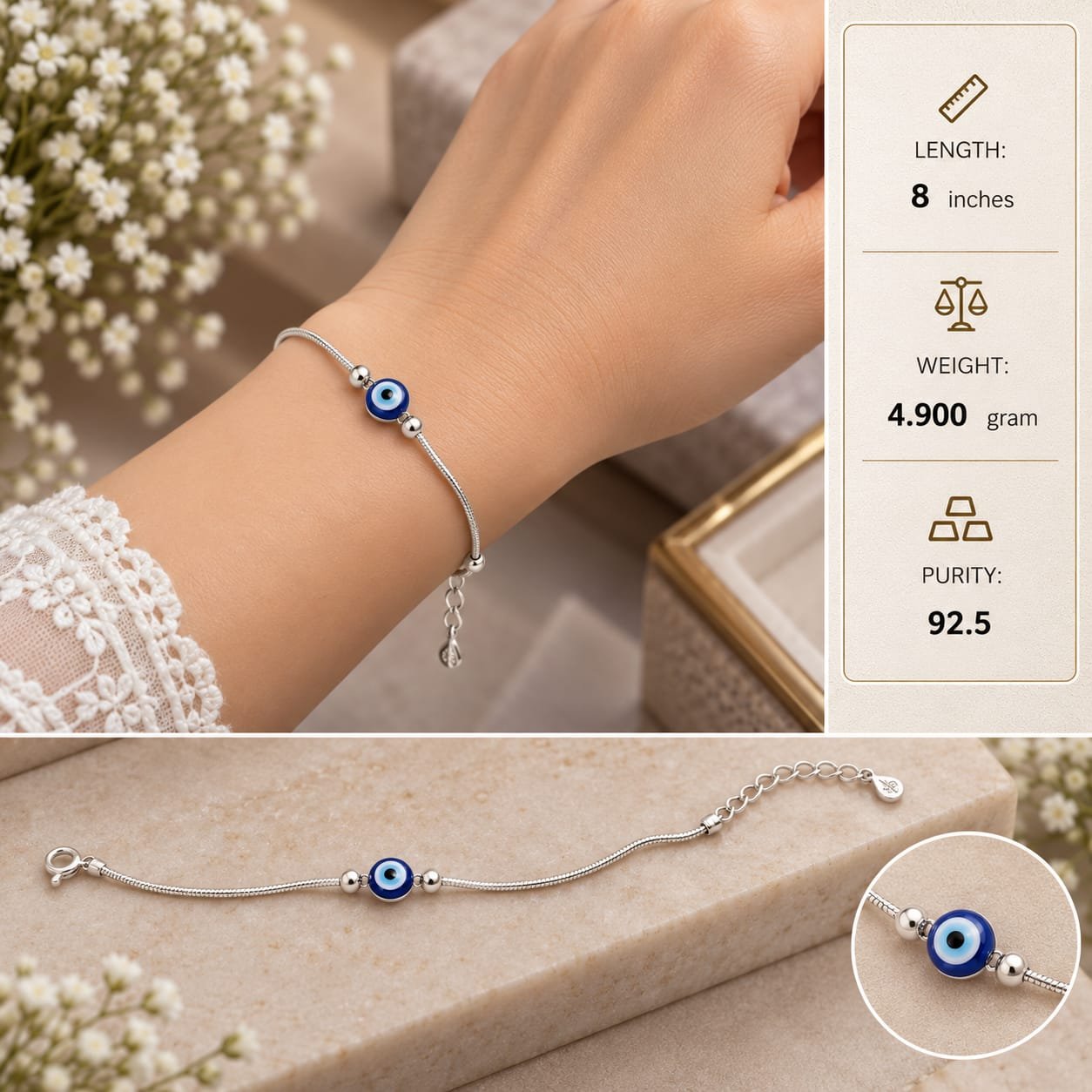Ladies Silver Bracelet 018