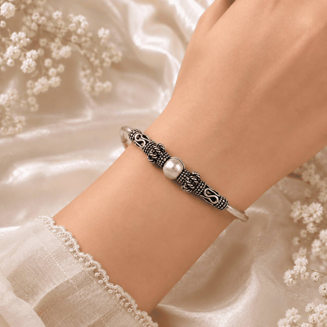 Ladies Silver Kada photo 2