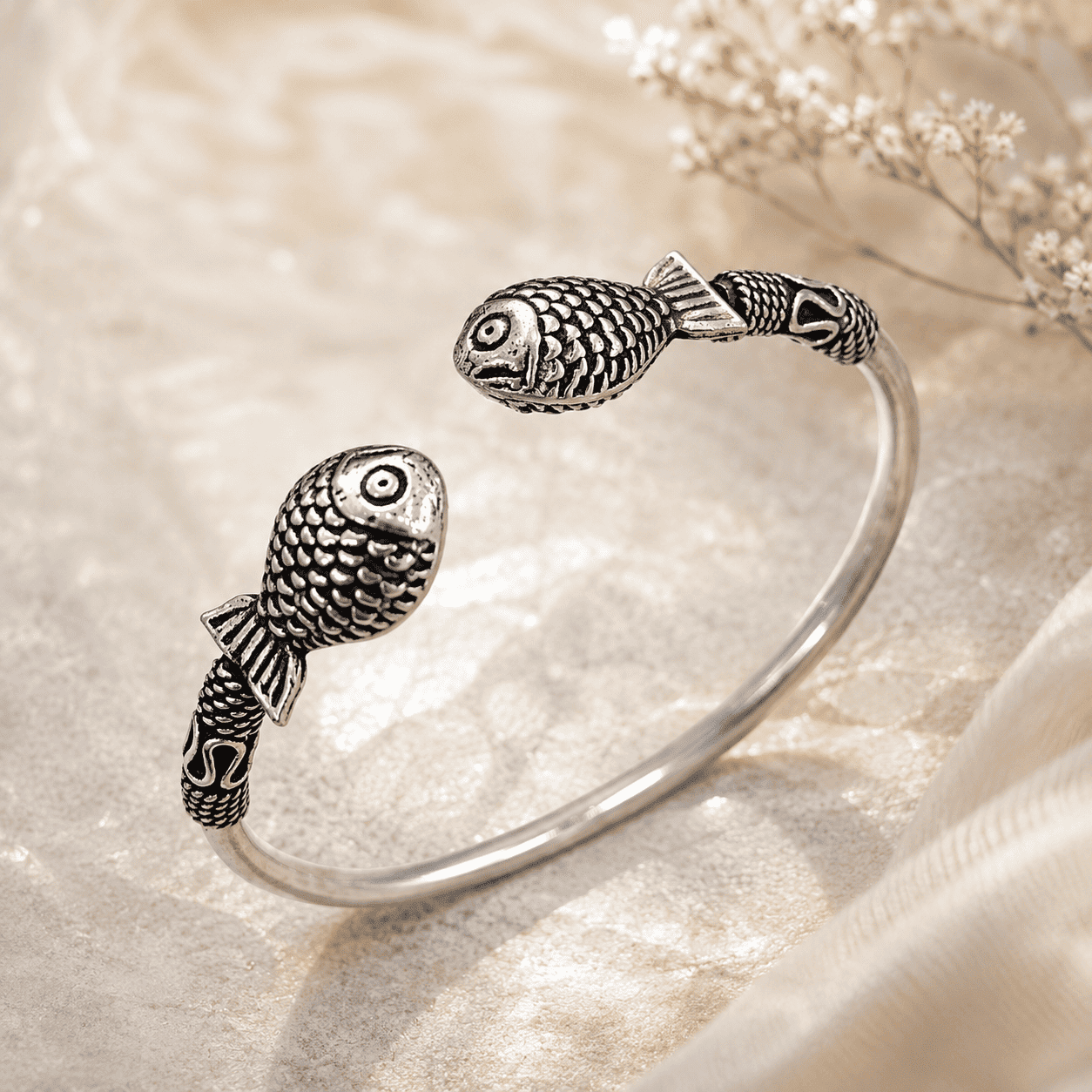 Ladies Silver Kada