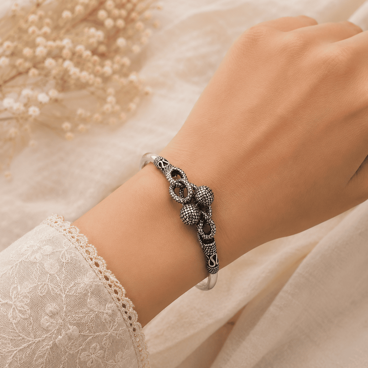 Ladies Silver Kada photo 2