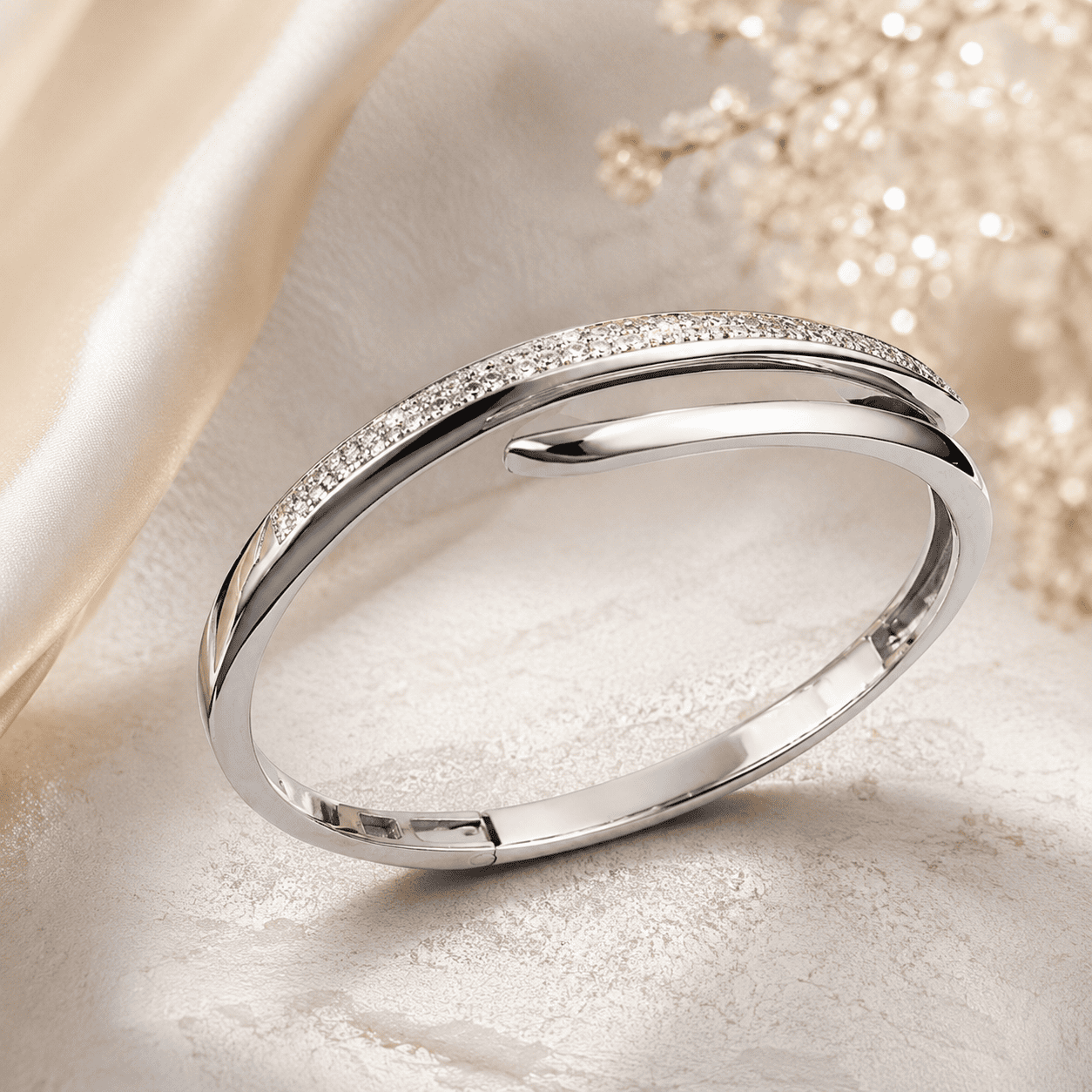 Ladies Silver Kada